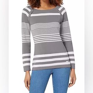 NEW - Collection L Fine Knit Round Neck Cotton Sweater. Size 10